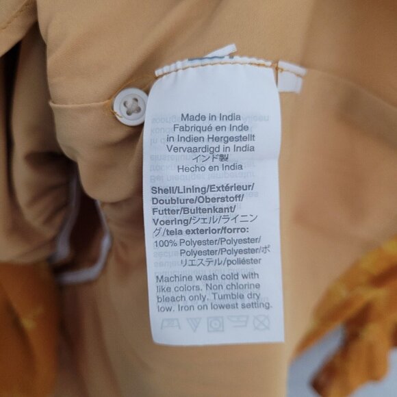 Madewell Ruffle Shoulder Peplum Top Womens Size XS Tonal Botanical Boho Peasant - Picture 8 of 8